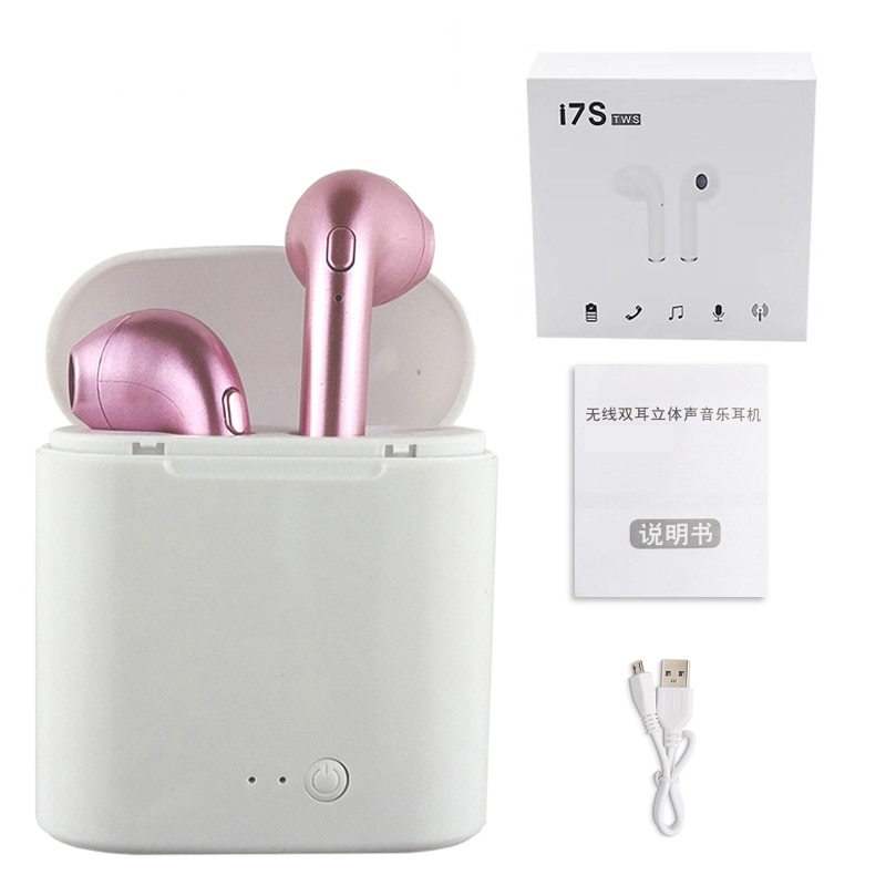 Estojo Branco / Fones Rosa